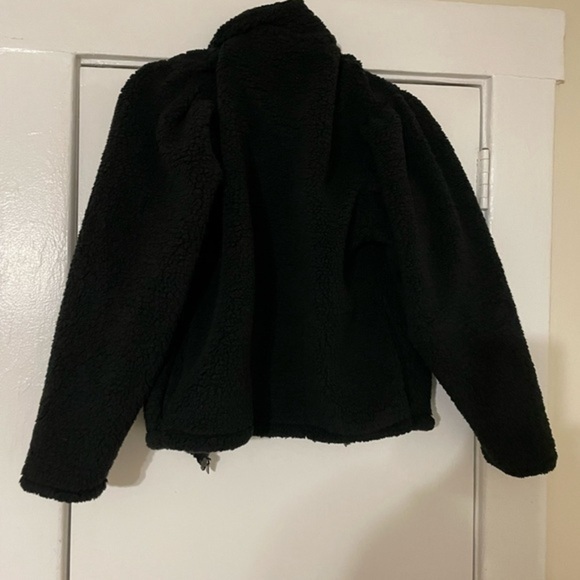 Express Black Cozy Full Zip Sherpa Sweatshirt Small - Picture 7 of 11